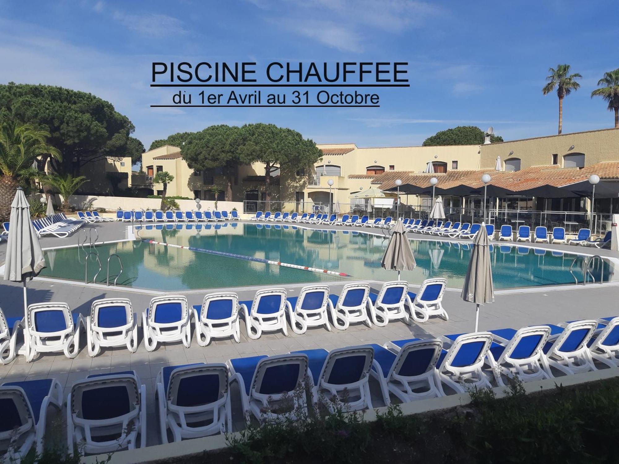 Studio Climatise Cosy Avec Grande Piscine Chauffee Agde Εξωτερικό φωτογραφία